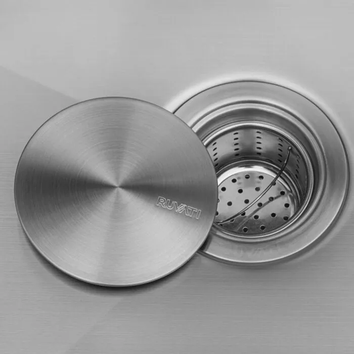 Ruvati 33-inch Workstation Dual Tier Double Bowl Low Divide Undermount 16 Gauge Stainless Steel Kitchen Sink – RVH8255