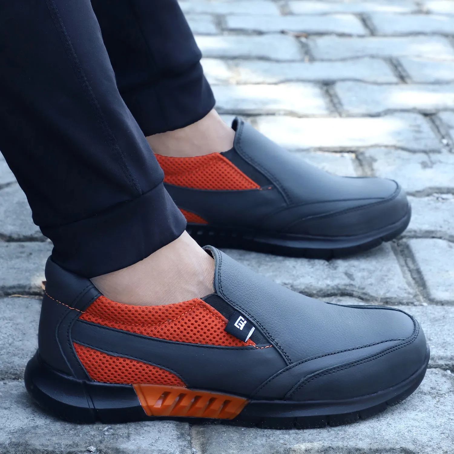 Saddle Steel Toe Genuine Leather Padded Safety Shoes