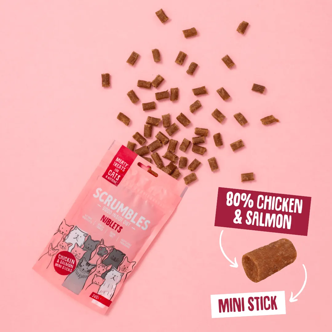Salmon Niblets: Cat Treat Sticks