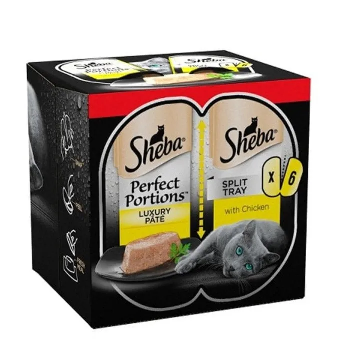 Sheba Perfect Portions Luxury Pate with Chicken Cat Food (6 x 37.5g Trays)
