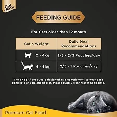 Sheba Tuna Pumpkin & Carrot In Gravy Rich Premium Adult Fine Cat Wet Food and Chicken All Life Stage Cat Dry Food Combo