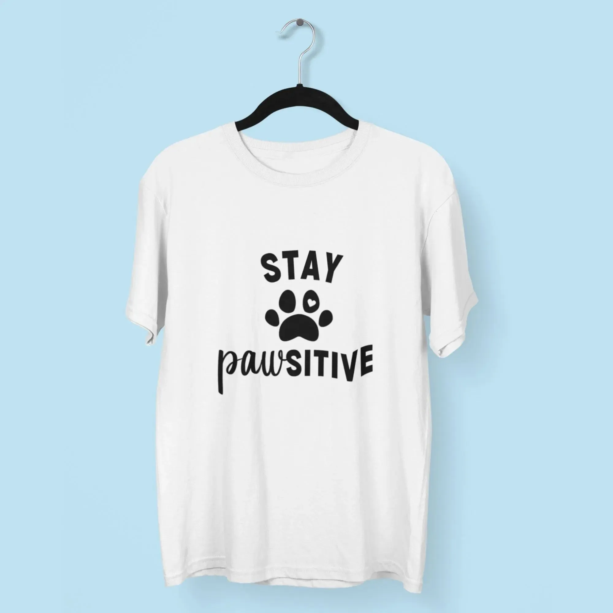 Stay Powsitive Round Neck Half Sleeve Classic T-Shirt
