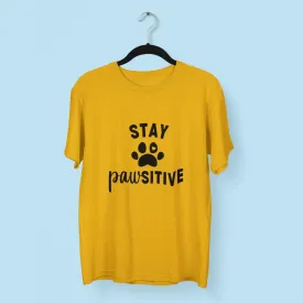 Stay Powsitive Round Neck Half Sleeve Classic T-Shirt