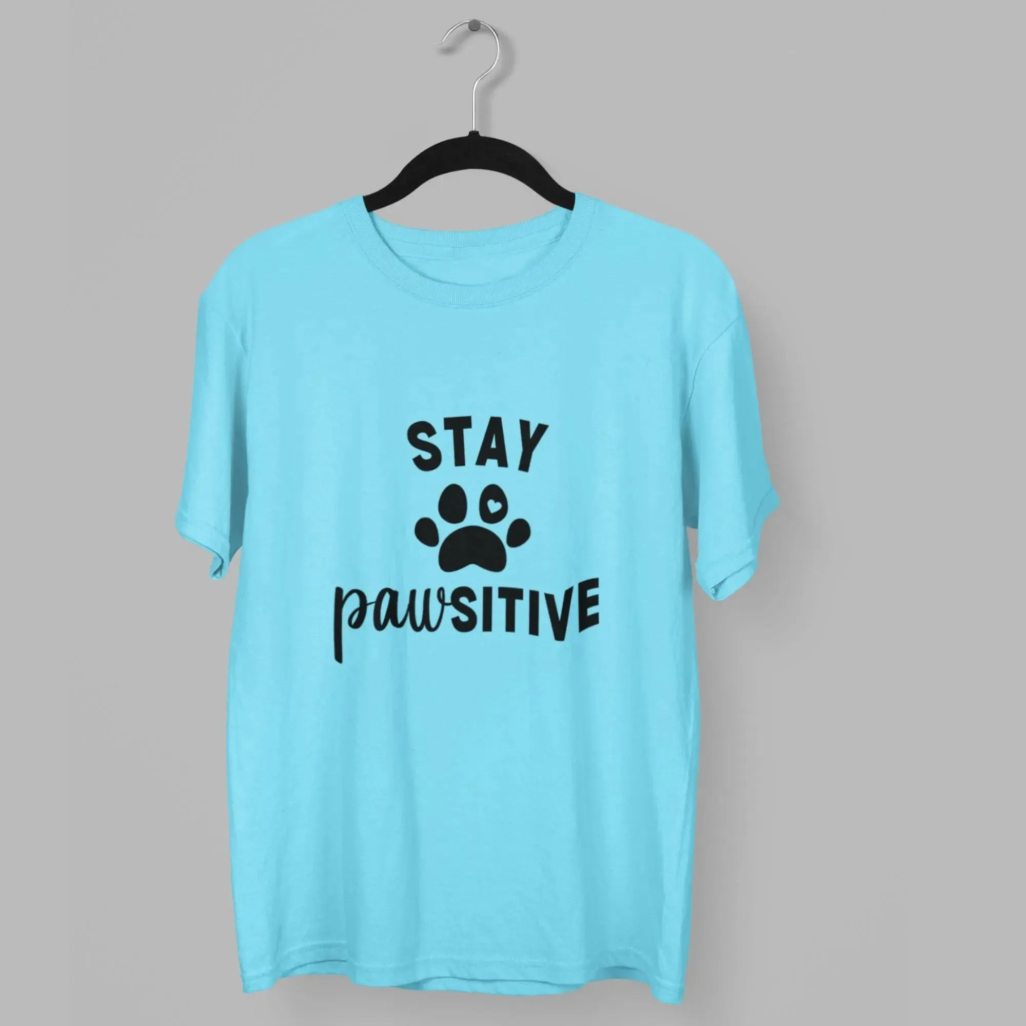 Stay Powsitive Round Neck Half Sleeve Classic T-Shirt
