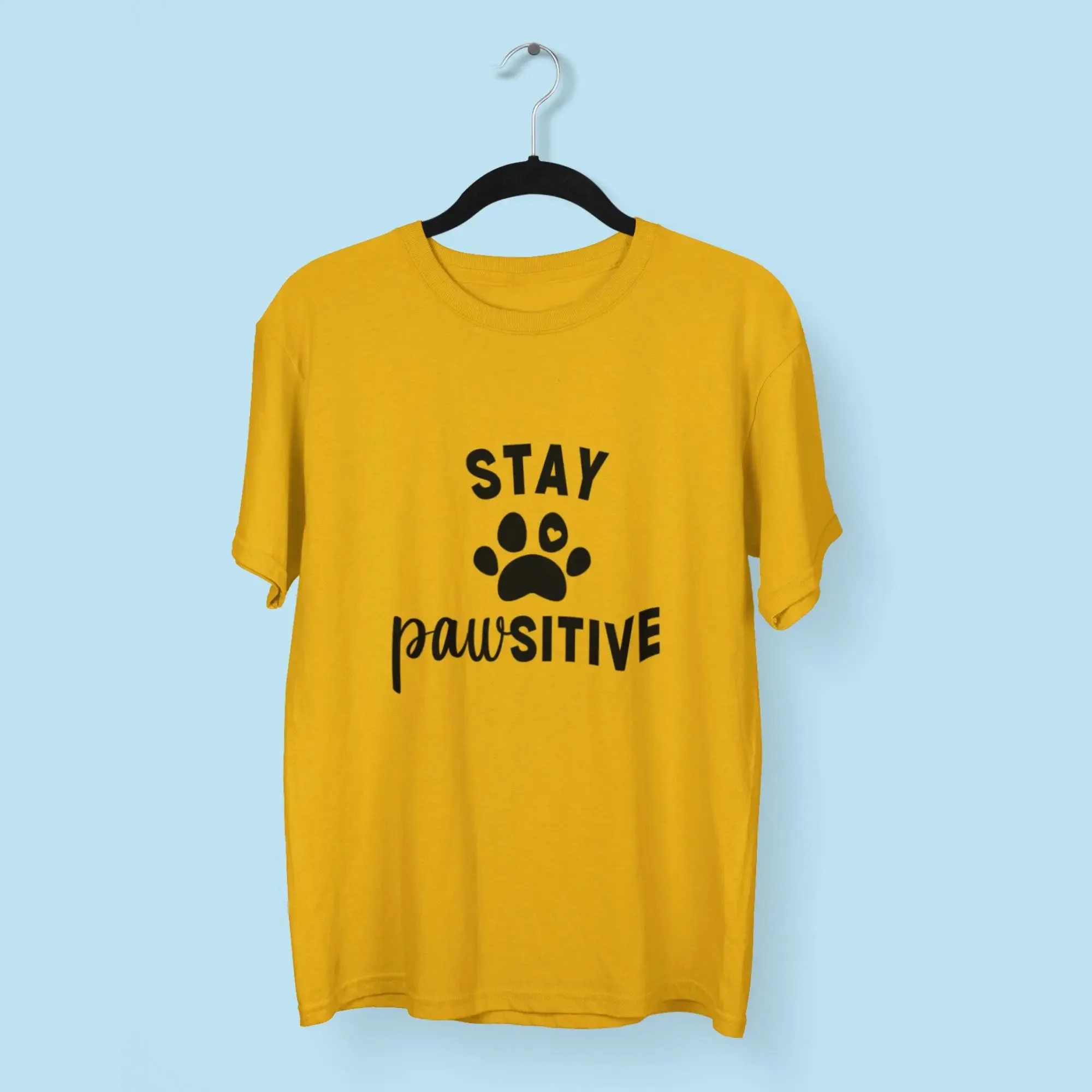 Stay Powsitive Round Neck Half Sleeve Classic T-Shirt