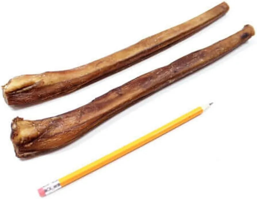 Supreme 12-inch Jumbo Bully Sticks by Sancho and Lolas (5 Pack) All-Natural, Long-Lasting Dog Chew Treats - Free-Range, Grass-Fed Beef - Low Odor