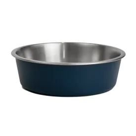 WagTime - Deep Blue Stainless Steel Dog Bowl (Large)