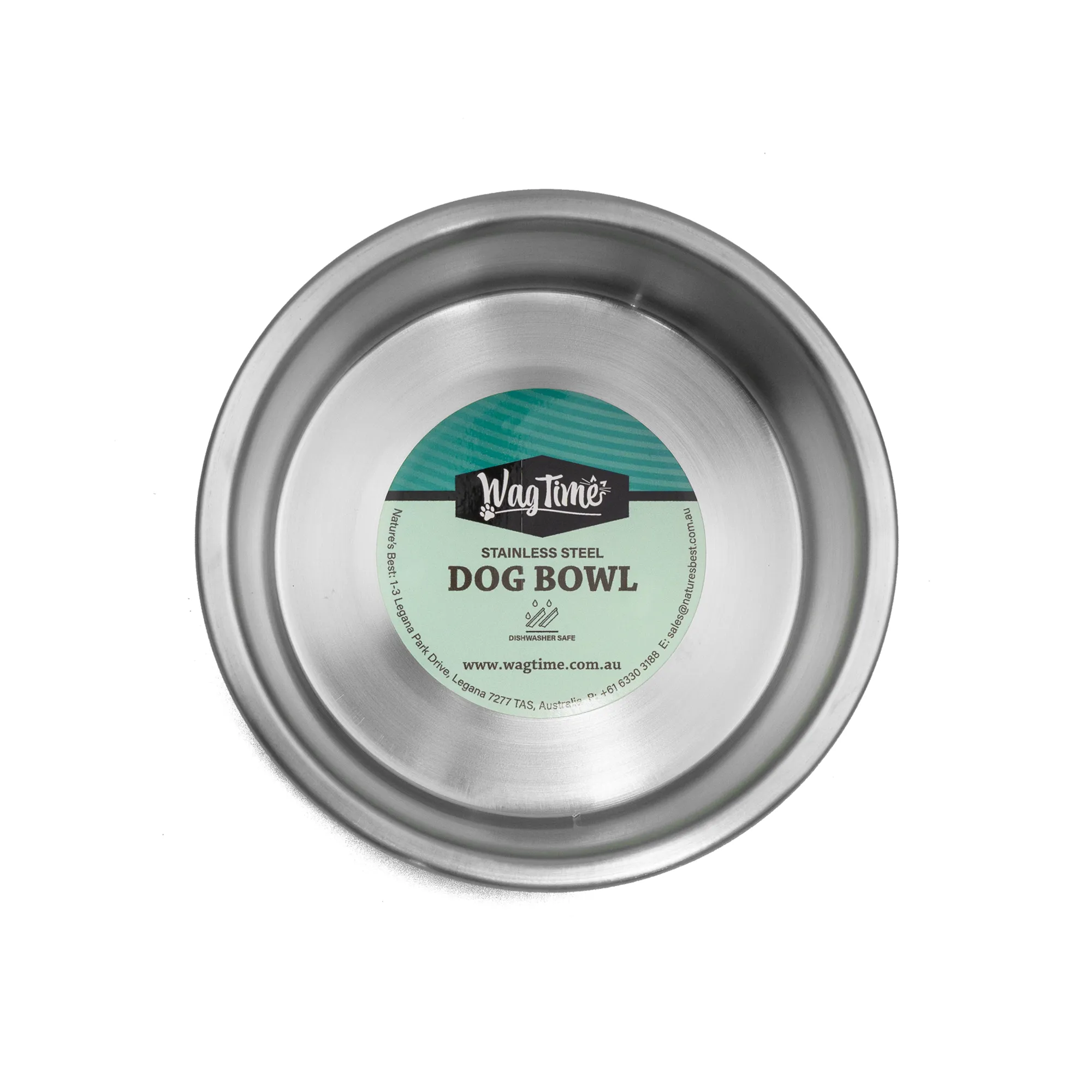 WagTime - Deep Blue Stainless Steel Dog Bowl (Small)