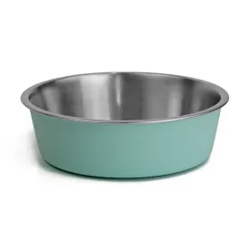 WagTime - Pastel Blue Stainless Steel Dog Bowl (Large)