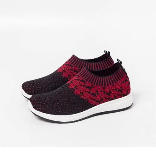 Women Mesh Breathable Slip Flat Loaffer Shoes