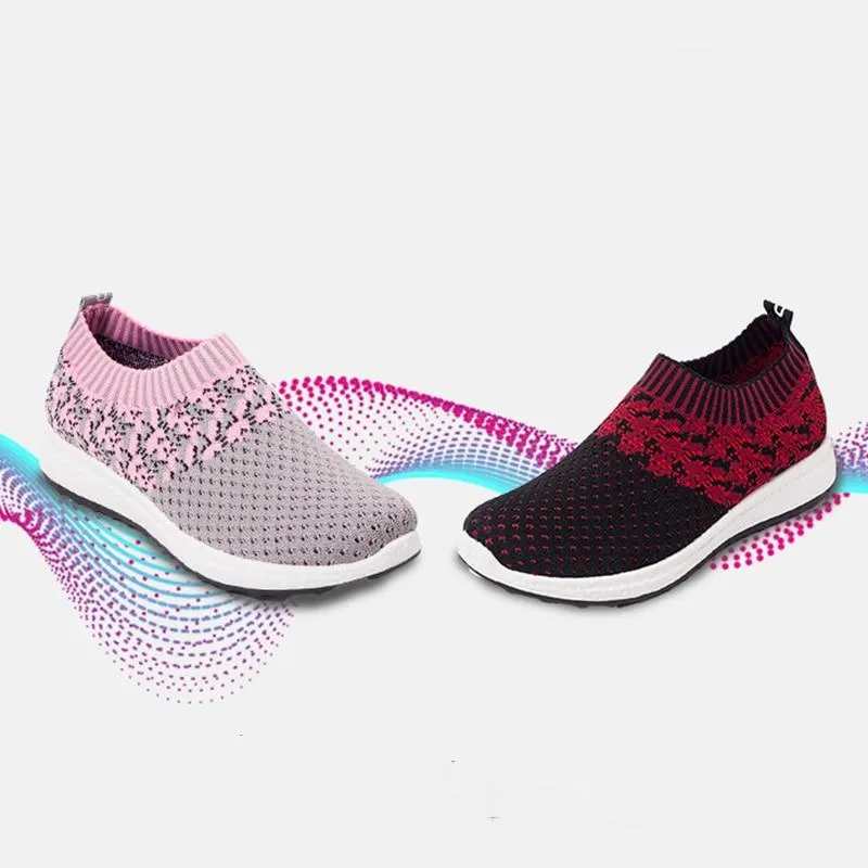 Women Mesh Breathable Slip Flat Loaffer Shoes