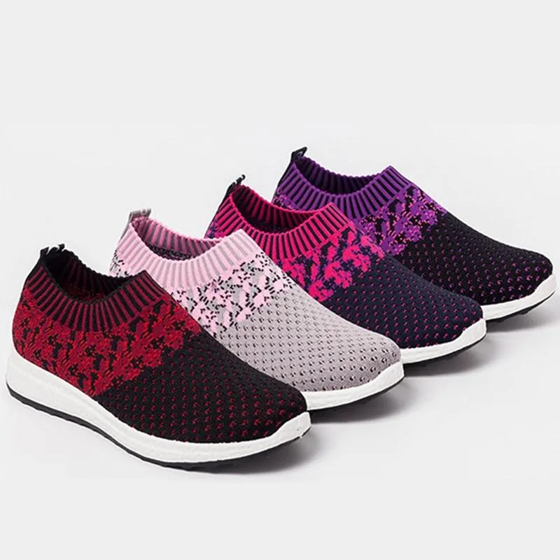 Women Mesh Breathable Slip Flat Loaffer Shoes