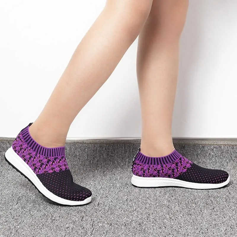 Women Mesh Breathable Slip Flat Loaffer Shoes
