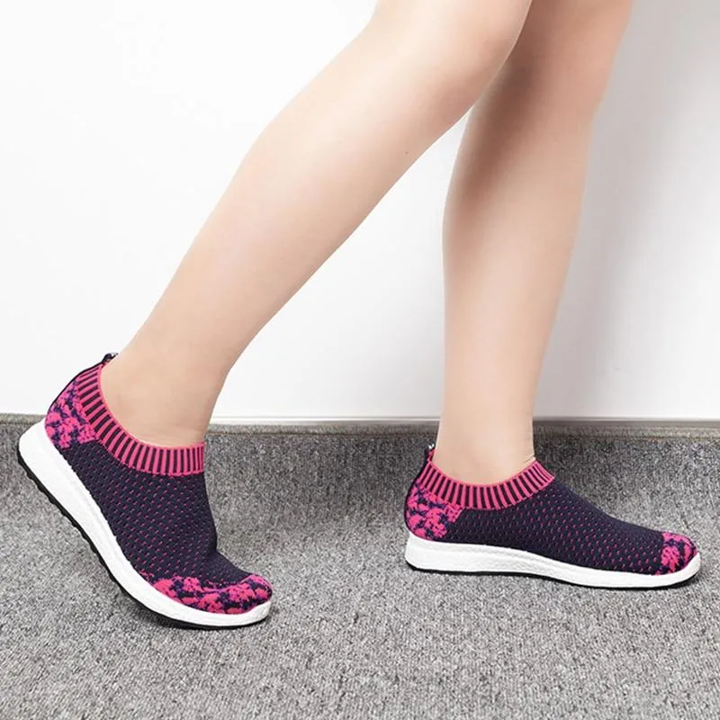 Women Mesh Breathable Slip Flat Loaffer Shoes