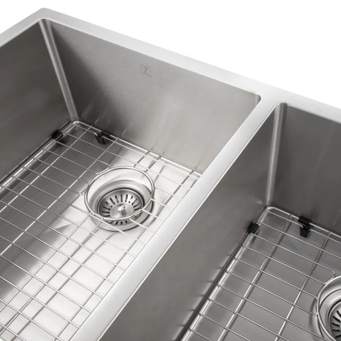 ZLINE Executive Series 36 Inch Undermount Double Bowl Sink in Stainless Steel SR50D-36