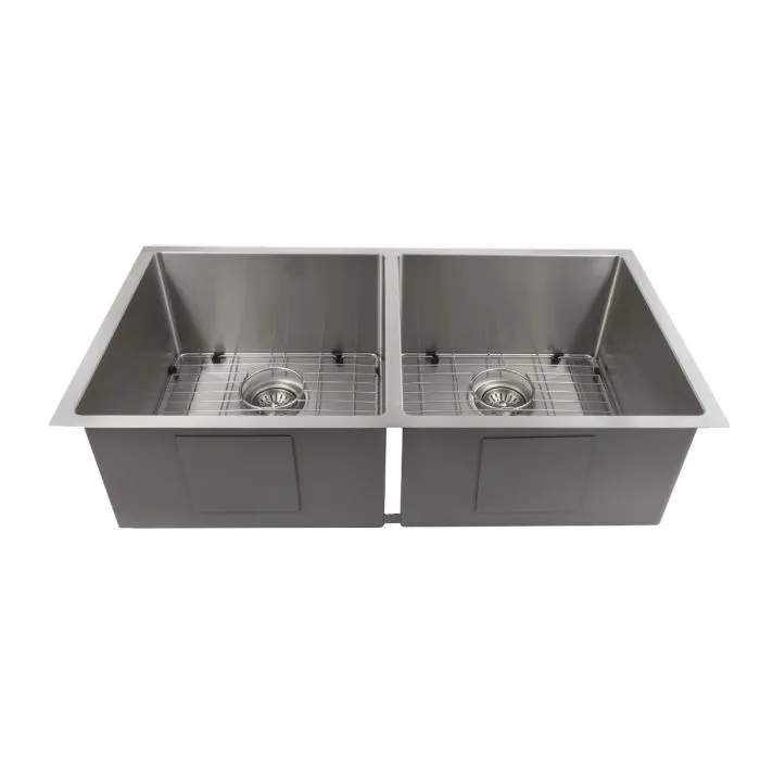 ZLINE Executive Series 36 Inch Undermount Double Bowl Sink in Stainless Steel SR50D-36